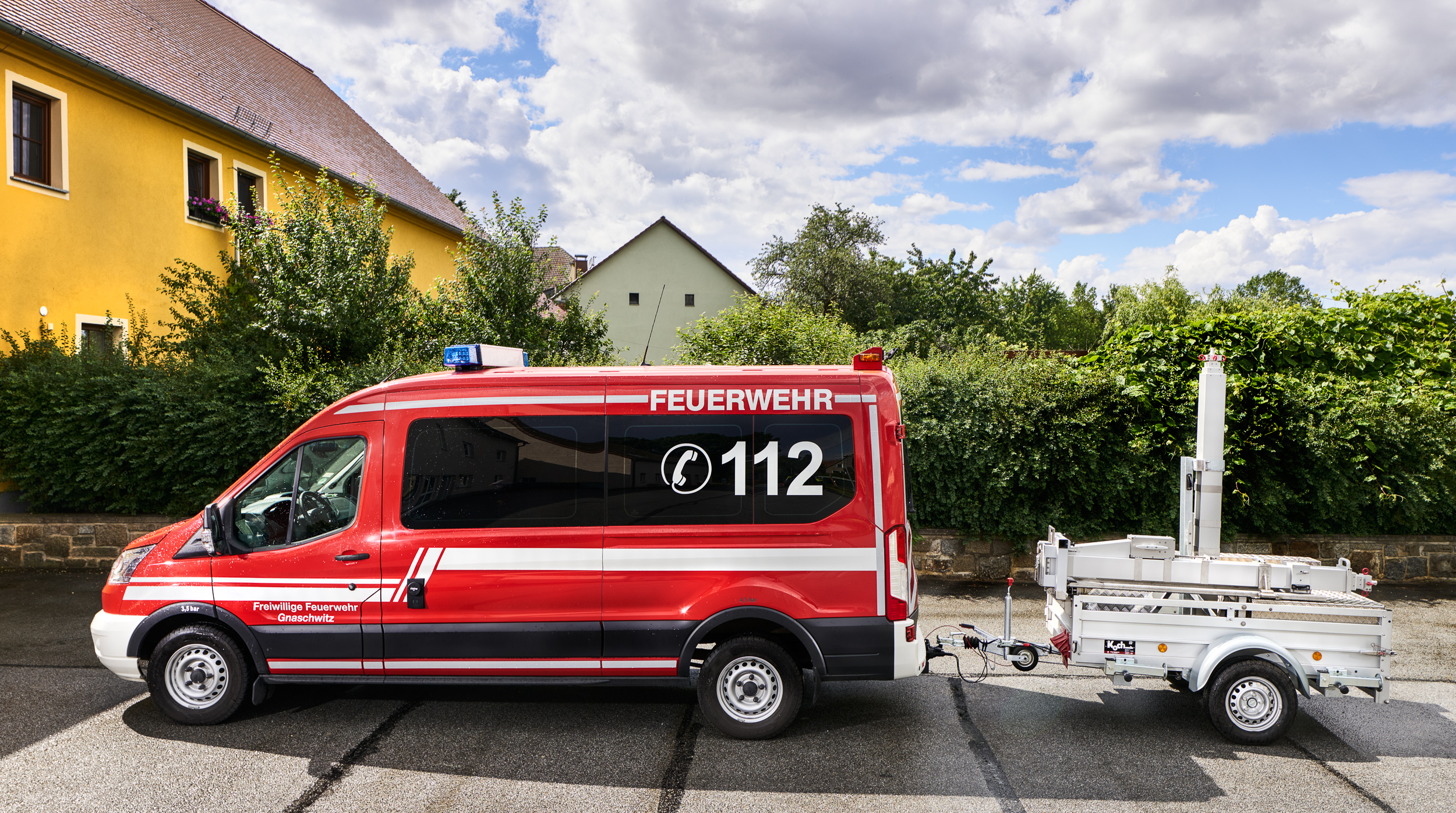MSL Anhängermast für mobile Anwendungen